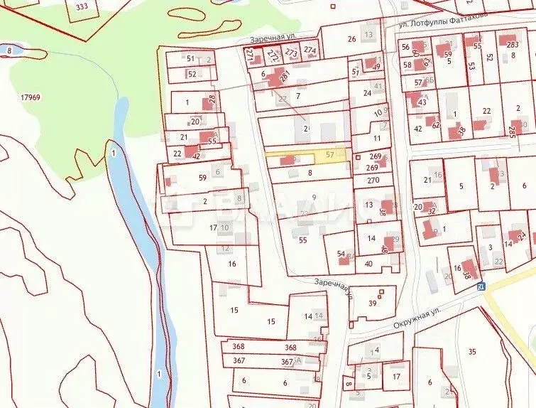 Участок в Татарстан, Казань Большие Дербышки жилмассив, ул. Заречная, ... - Фото 2