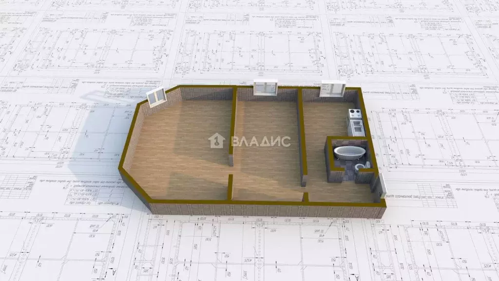 2-к кв. Иркутская область, Ангарск 17-й мкр, 4 (57.3 м) - Фото 2