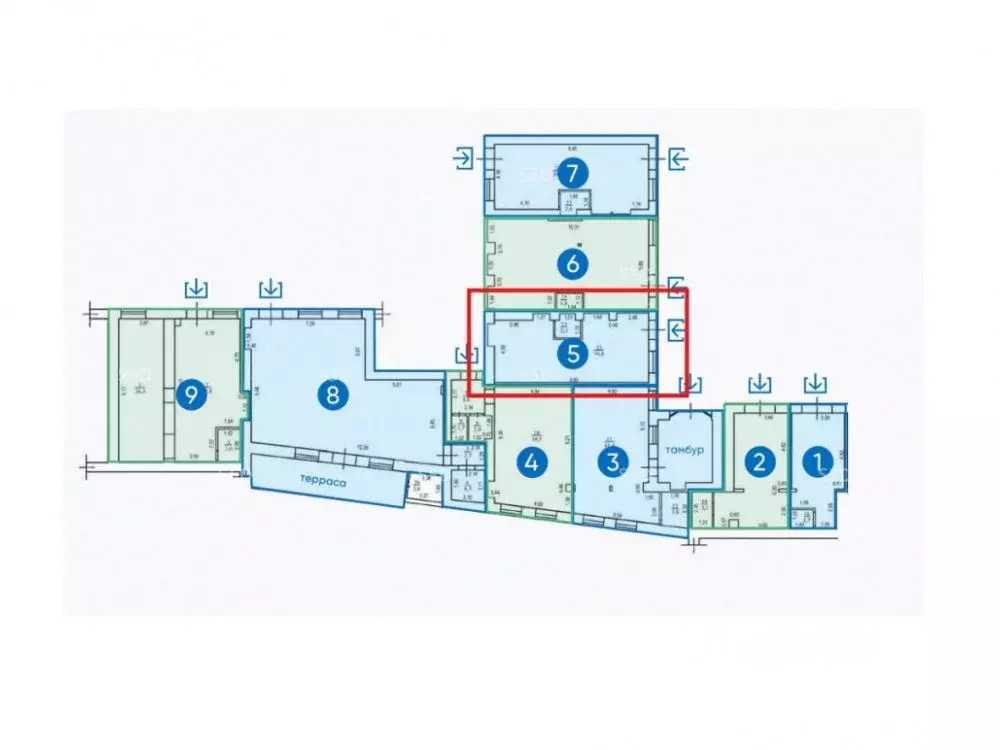 Торговая площадь в Москва Долгоруковская ул., 27С1 (42 м) - Фото 2
