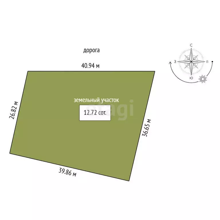 Участок в Кострома, Фабричный район (12.7 м) - Фото 1