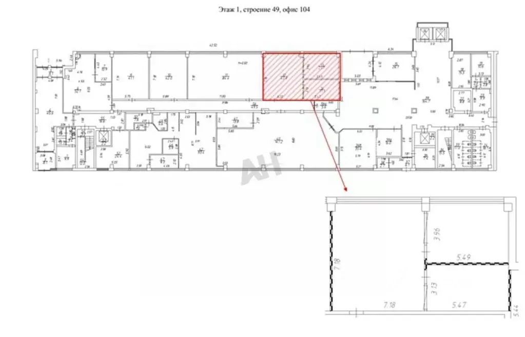 Помещение свободного назначения в Москва Рязанский просп., 2С49 (99 м) - Фото 2