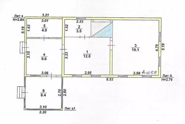 Дом в село Большие Алабухи, Народная улица (58.3 м) - Фото 2