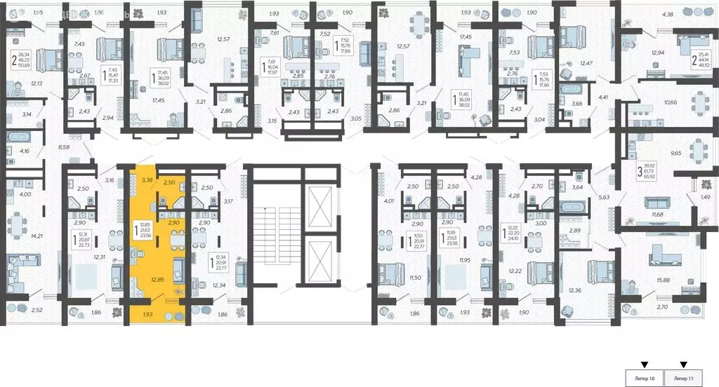 Квартира-студия: Сочи, микрорайон Бытха, Ясногорская улица, 16/2к5 ... - Фото 2
