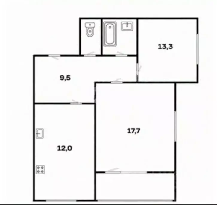 2-к кв. Свердловская область, Екатеринбург просп. Академика Сахарова, ... - Фото 1