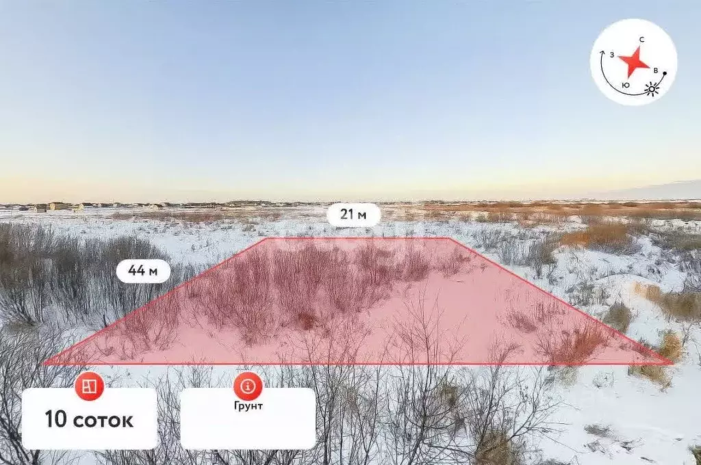 Участок в Тюменская область, Тюменский муниципальный округ, д. ... - Фото 1