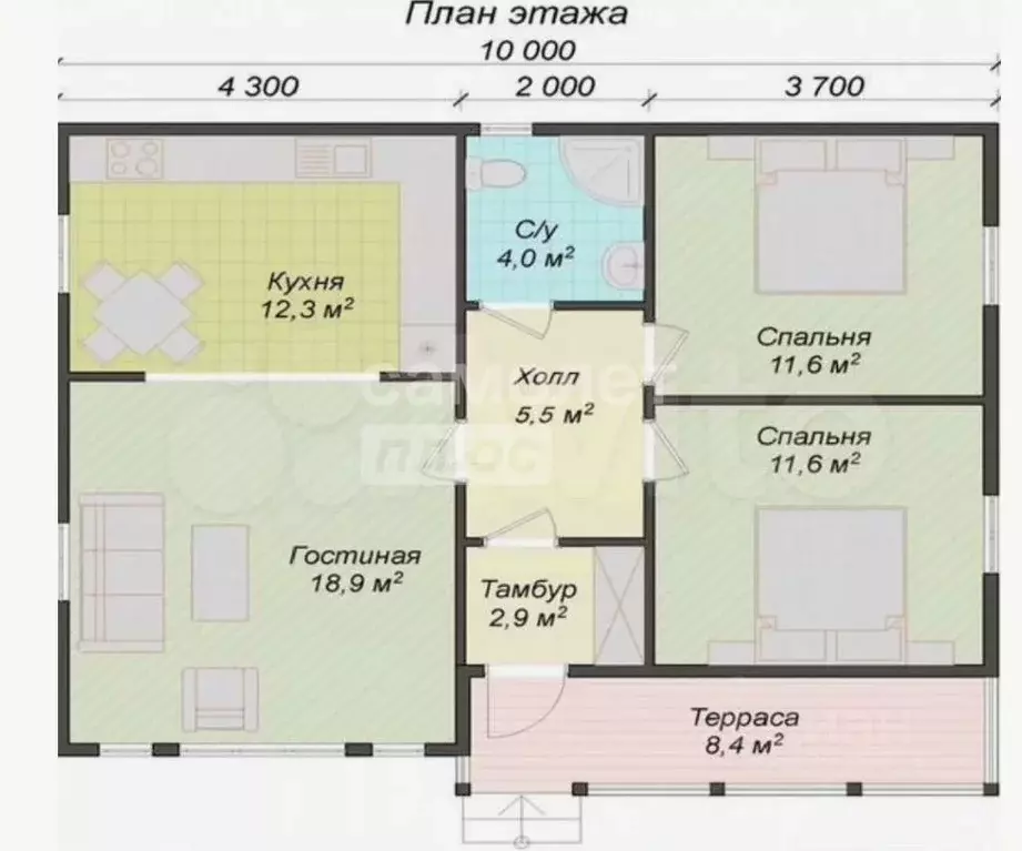 Дом в Воронежская область, Хохольский рп ул. Свободы, 132 (70 м) - Фото 2