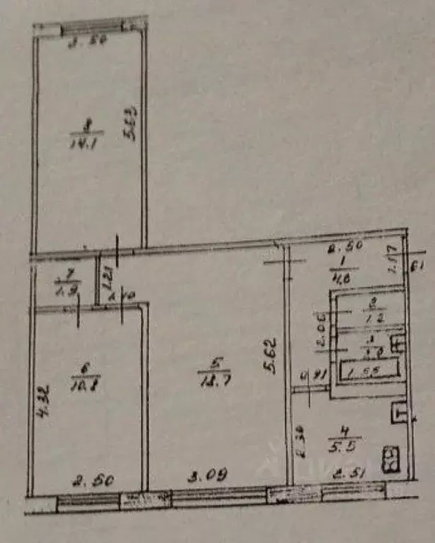 3-к кв. Башкортостан, Уфа Черниковская ул., 46 (59.0 м) - Фото 1