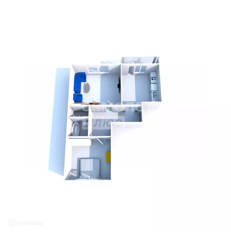 Продаётся 2-к квартира, 51.5 м - Фото 0