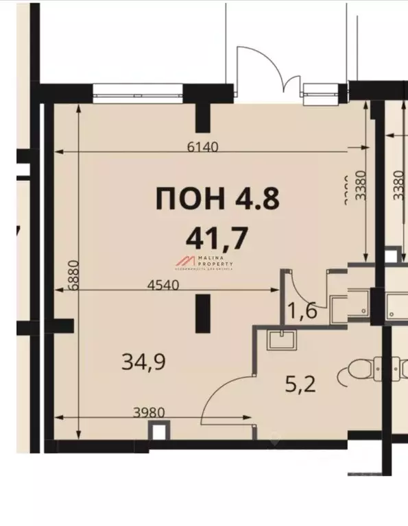 Торговая площадь в Москва Ленинградское ш., 228к6 (41 м) - Фото 1