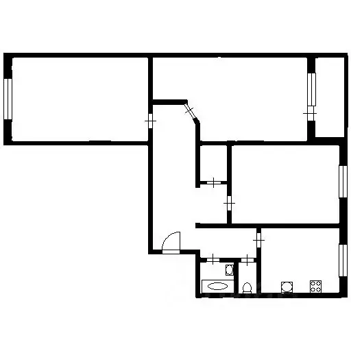 3-к кв. Санкт-Петербург Ленская ул., 16К2 (71.6 м) - Фото 2