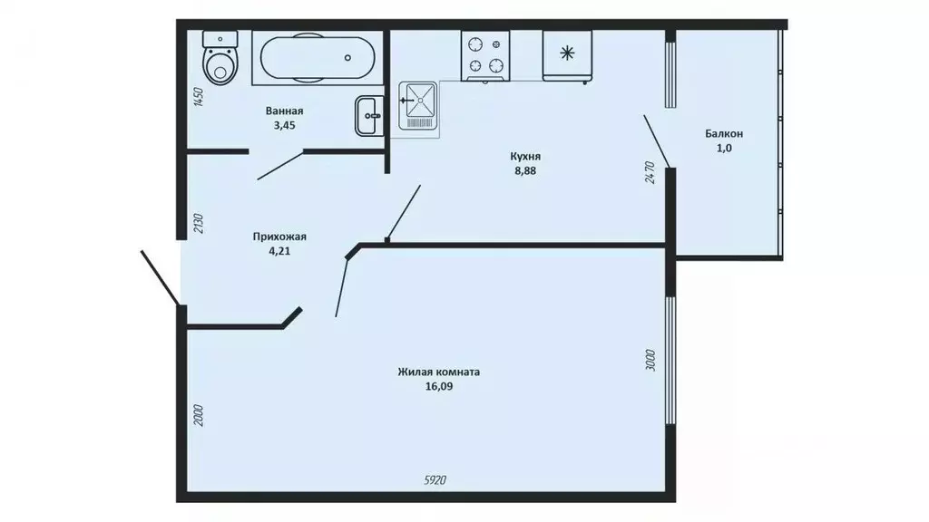 1-к кв. Адыгея, Тахтамукайский район, Старобжегокайское с/пос, Новая ... - Фото 2