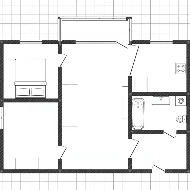 3-к кв. Липецкая область, Липецк ул. Циолковского, 3/5 (41.2 м) - Фото 2