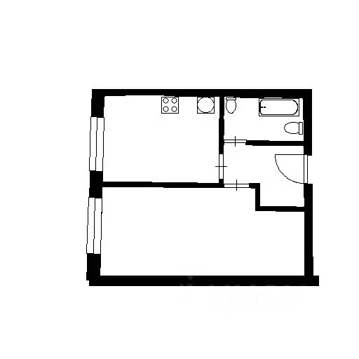 1-к кв. Новосибирская область, Новосибирск ул. 1905 года, 85/2 (40.0 ... - Фото 2