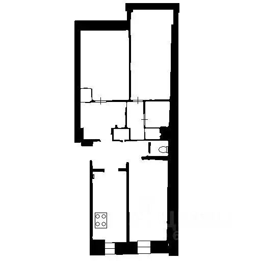 3-к кв. санкт-петербург пионерская ул, 45 (81.4 м) - Фото 1