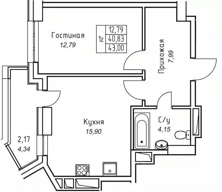 1-к кв. Саха (Якутия), Якутск 11-й кв-л,  (43.0 м) - Фото 0
