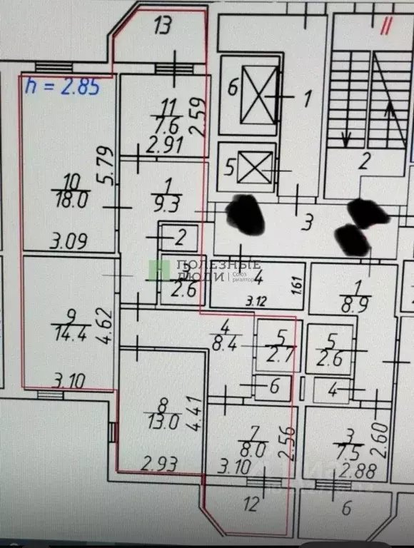 4-к кв. Астраханская область, Астрахань пер. 1-й Таманский, 27 (86.0 ... - Фото 2