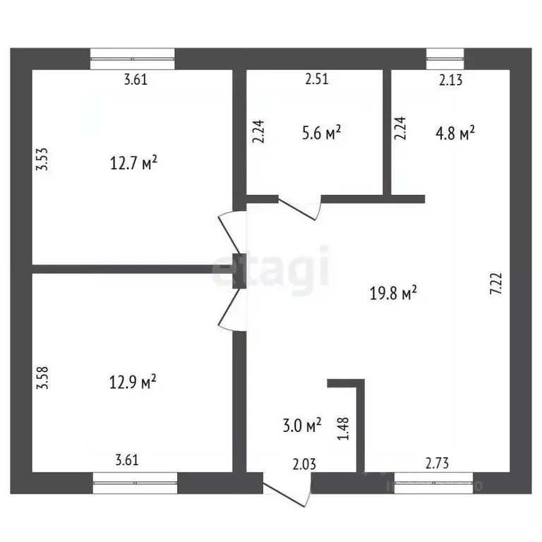 Дом в Тюменская область, Тюмень Якорь садовое товарищество, ул. Радуга ... - Фото 1