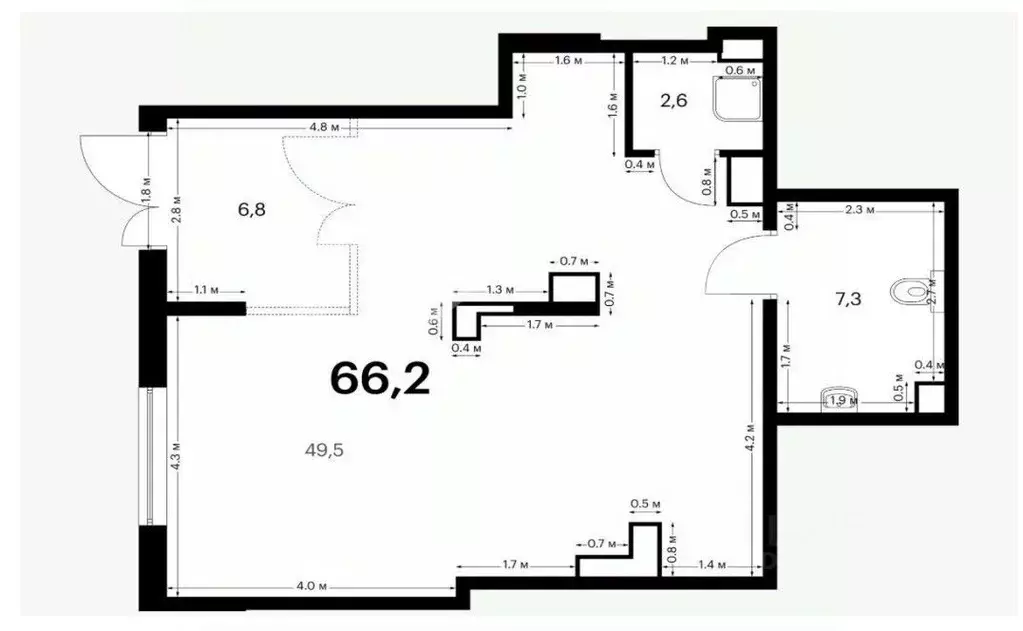 Помещение свободного назначения в Московская область, Красногорск ... - Фото 2