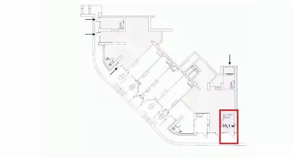 Помещение свободного назначения в Москва Ярцевская ул., 27к1 (15 м) - Фото 2