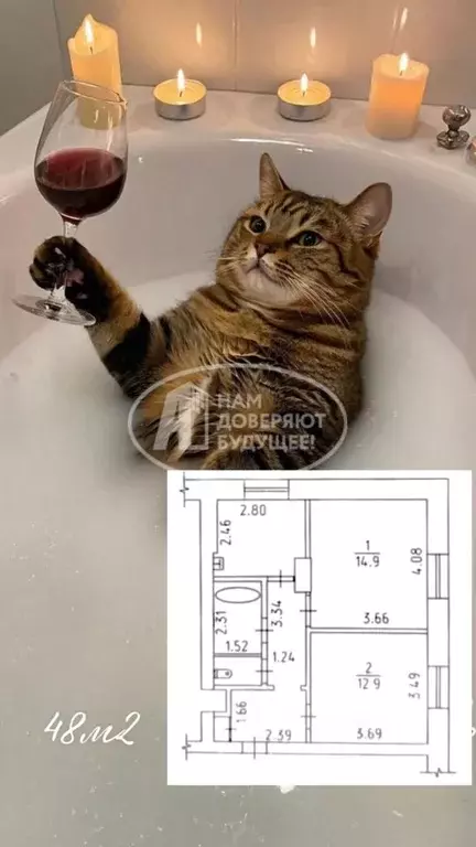 2-к кв. Удмуртия, Глазов Спортивная ул., 9 (47.9 м) - Фото 1