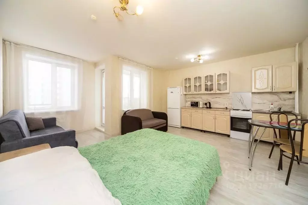 Студия Пермский край, Пермь ул. Крылова, 15 (32.0 м) - Фото 2