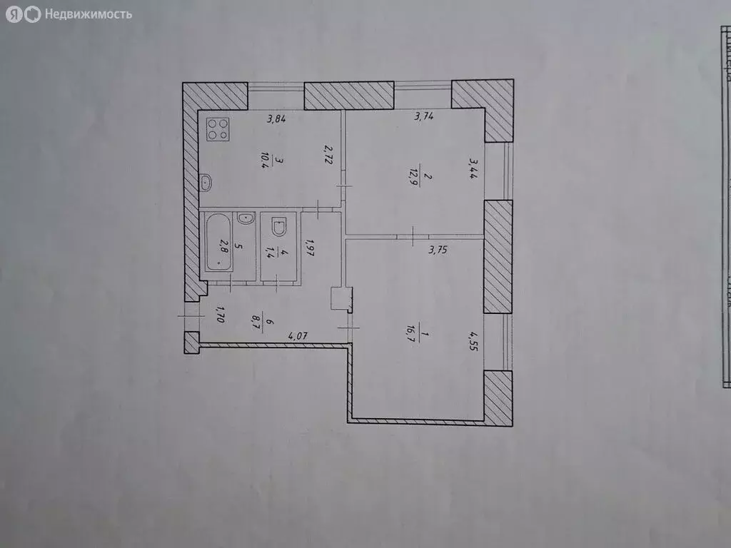 2-комнатная квартира: Октябрьский, улица Горького, 40 (53 м) - Фото 1