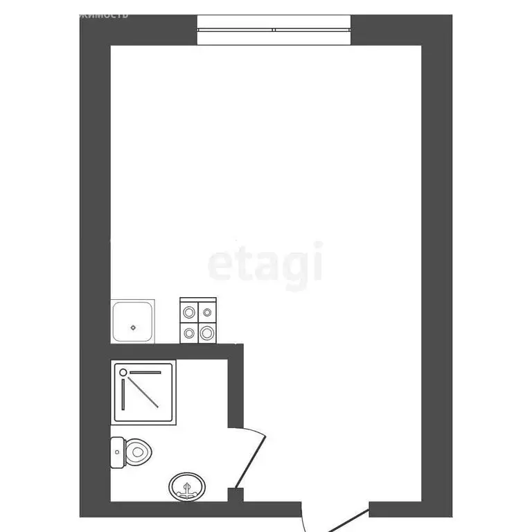Квартира-студия: Тюмень, улица Энергетиков, 60 (17.5 м) - Фото 1