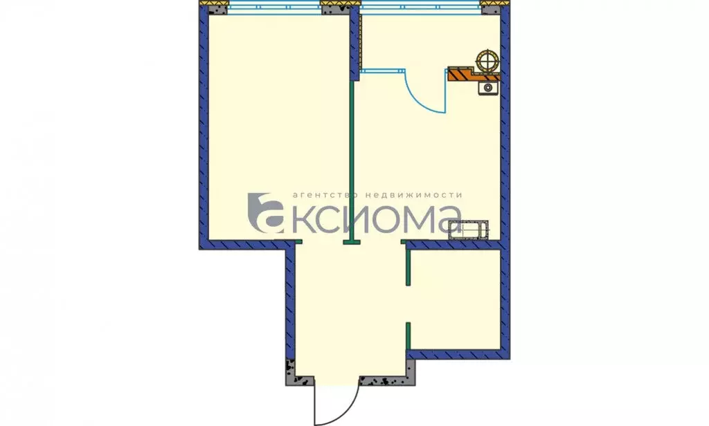 1-комнатная квартира: Ставрополь, Гражданская улица, 1/3 (40.6 м) - Фото 0