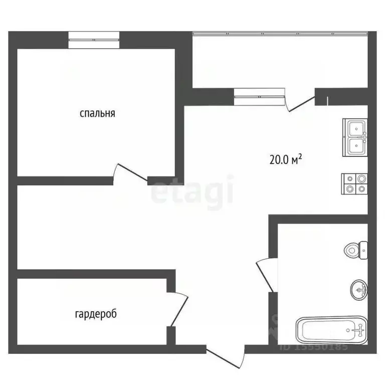 1-к кв. Самарская область, Самара просп. Карла Маркса, 313 (36.0 м) - Фото 1