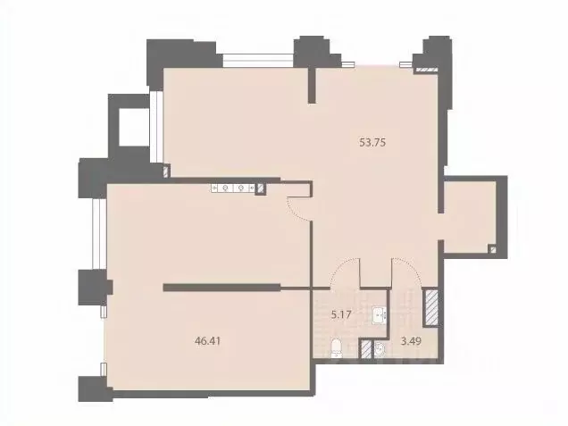 Помещение свободного назначения в Санкт-Петербург № 54 муниципальный ... - Фото 1