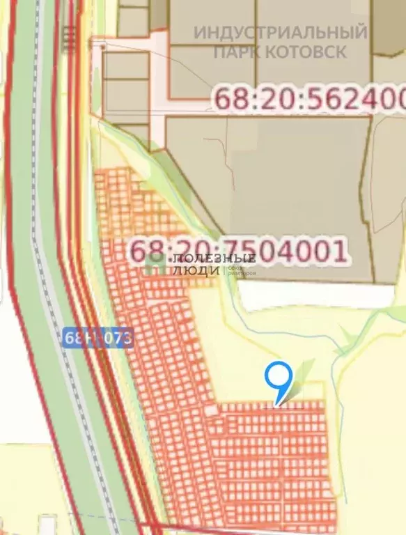 Участок в Тамбовская область, Котовск ул. Грибная, 3 (7.2 сот.) - Фото 1