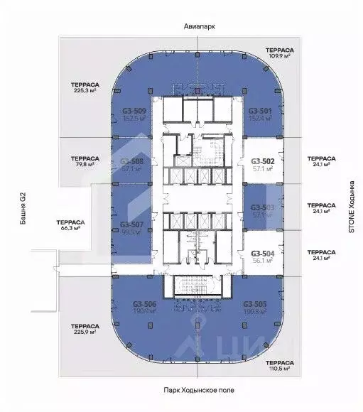 Помещение свободного назначения в Москва Ходынский бул., 20А/2 (284 м) - Фото 2