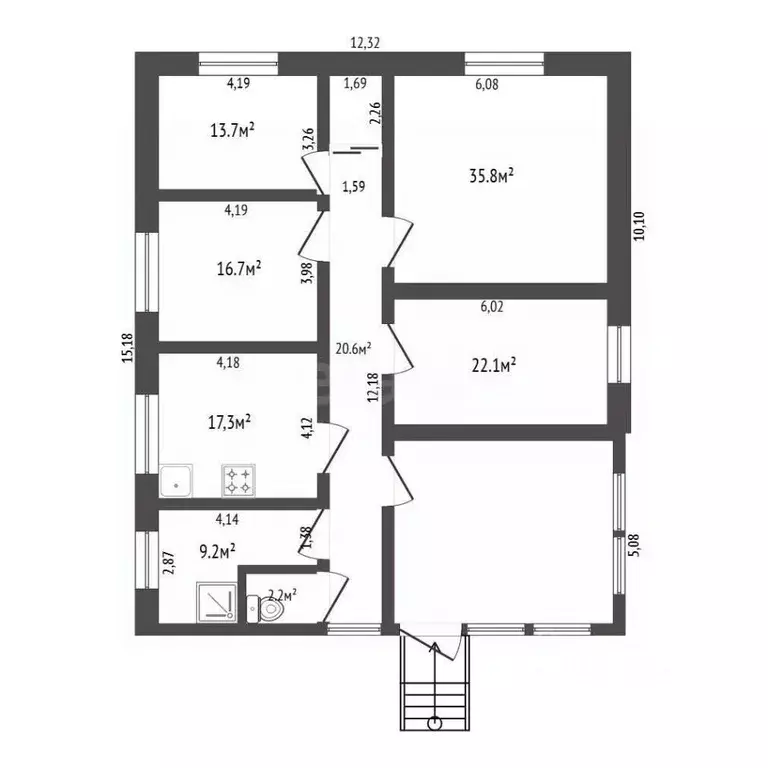 Дом в Амурская область, с. Ивановка ул. Ленина, 135 (149 м) - Фото 2