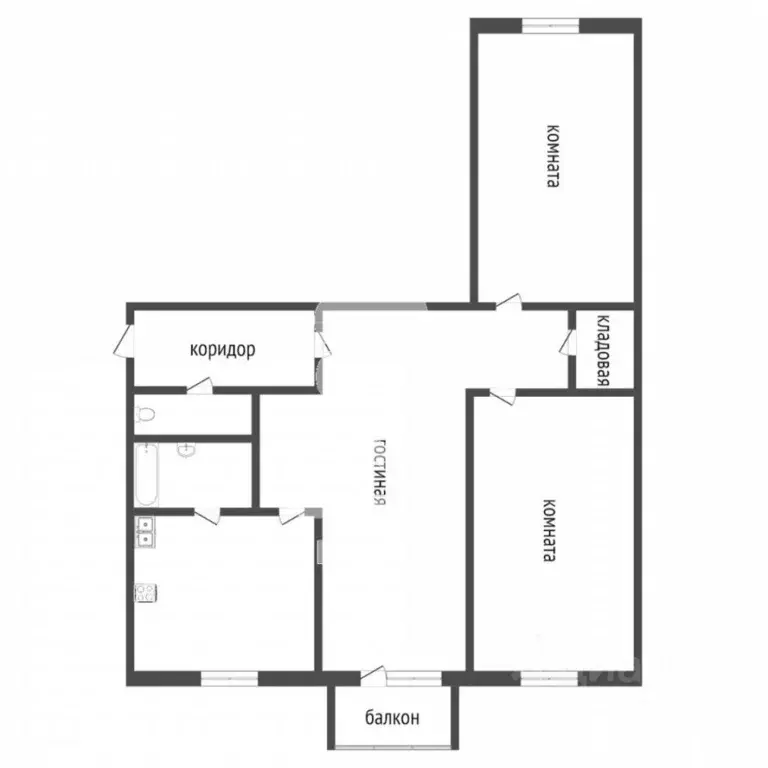 3-к кв. Волгоградская область, Волгоград ул. 64-й Армии, 65 (57.1 м) - Фото 2