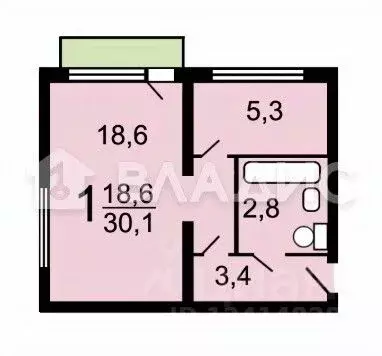 1-к кв. Московская область, Химки ул. Мичурина, 4 (30.1 м) - Фото 1
