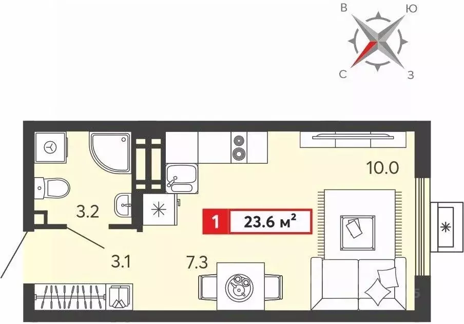 Студия Пензенская область, Пензенский район, Засечный сельсовет, с. ... - Фото 1