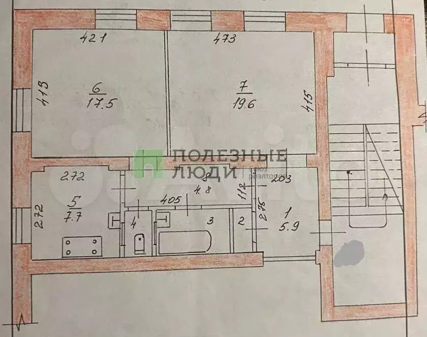 2-к. квартира, 61 м, 2/4 эт. - Фото 0