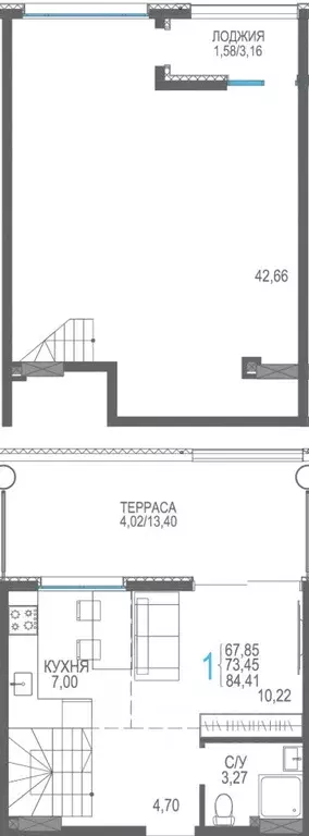 Студия Крым, Сакский район, Лесновское с/пос, с. Прибрежное Розовое ... - Фото 0