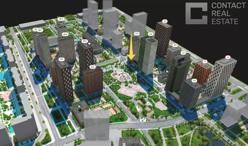 Торговая площадь в Москва Бусиновский Парк жилой комплекс, 2.4 (151 м) - Фото 2