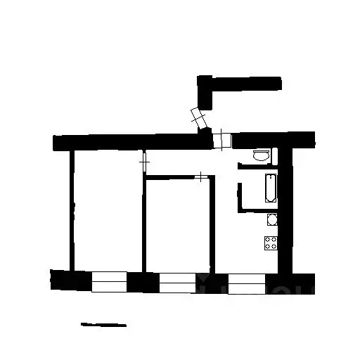 2-к кв. Санкт-Петербург ул. Шевченко, 17 (46.0 м) - Фото 2