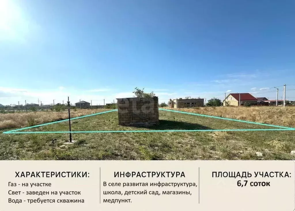 Участок в Крым, Симферопольский район, с. Мирное  (6.74 сот.) - Фото 0