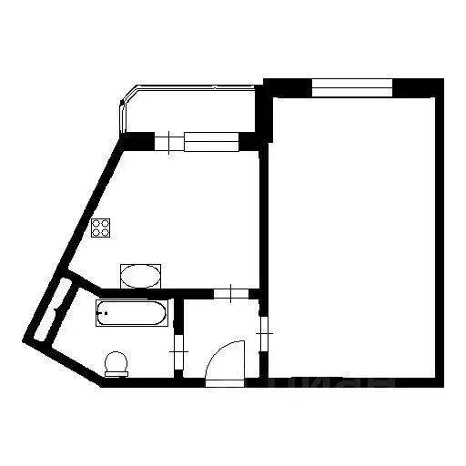1-к кв. Санкт-Петербург ул. Оптиков, 47к1 (42.7 м) - Фото 2