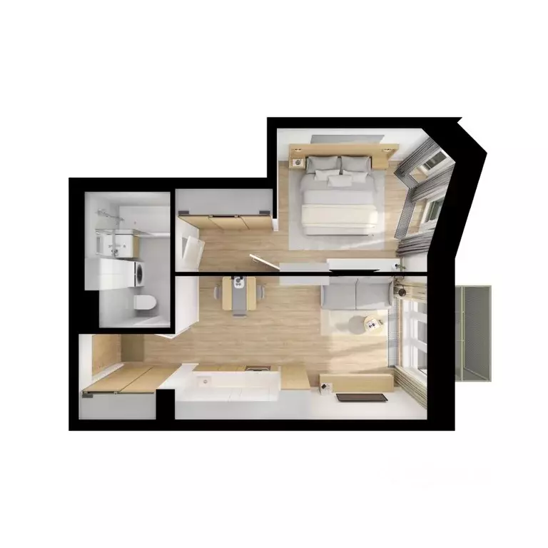 1-к кв. Москва 2-й Иртышский жилой комплекс, 1.3 (35.4 м) - Фото 1