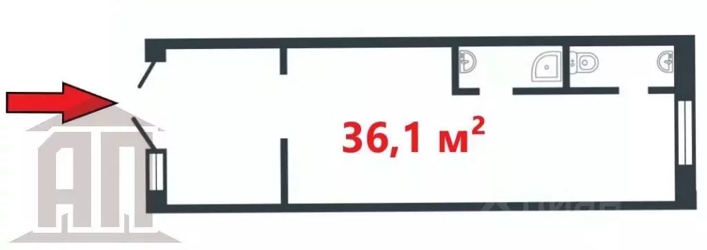 торговая площадь в тверская область, тверь ул. левитана, 74б (36 м) - Фото 1