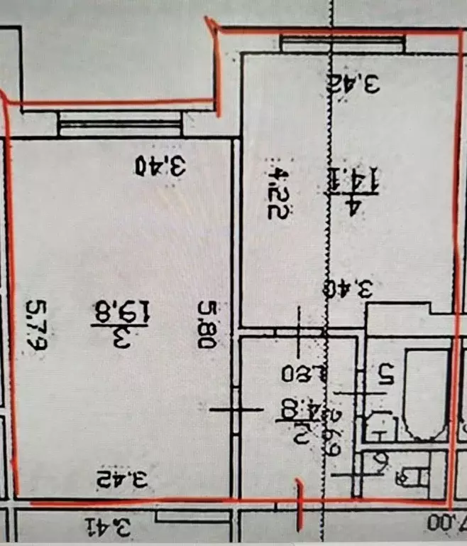 Студия Санкт-Петербург ул. Маршала Новикова, 13 (33.8 м) - Фото 1