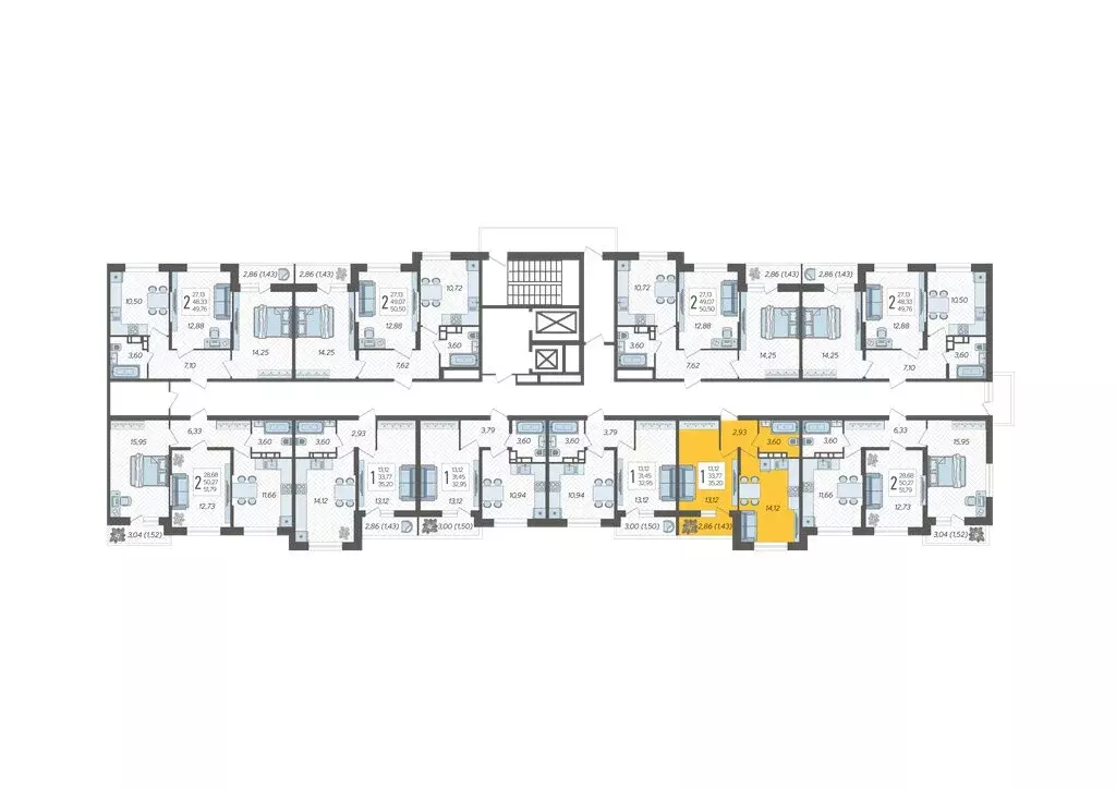 1-комнатная квартира: Краснодар, ЖК Смородина (35.2 м) - Фото 2
