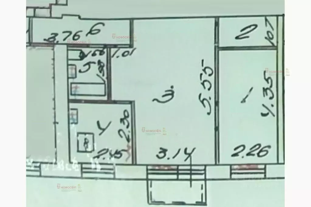 2-к кв. Свердловская область, Екатеринбург ул. Бажова, 125 (44.3 м) - Фото 1