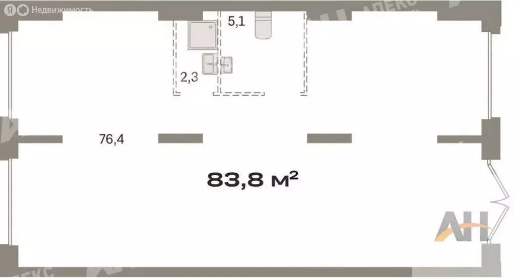 Помещение свободного назначения (84 м) - Фото 2