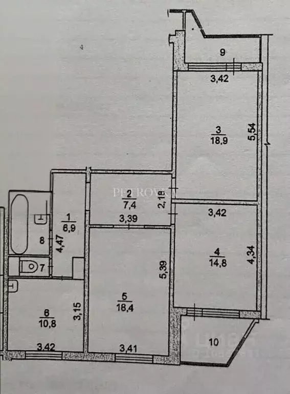 3-к кв. Московская область, Королев Пионерская ул., 30к6 (85.6 м) - Фото 2