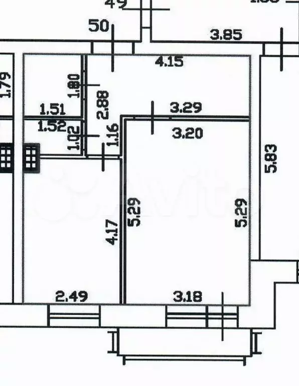 1-к. квартира, 39,3 м, 8/9 эт. - Фото 0